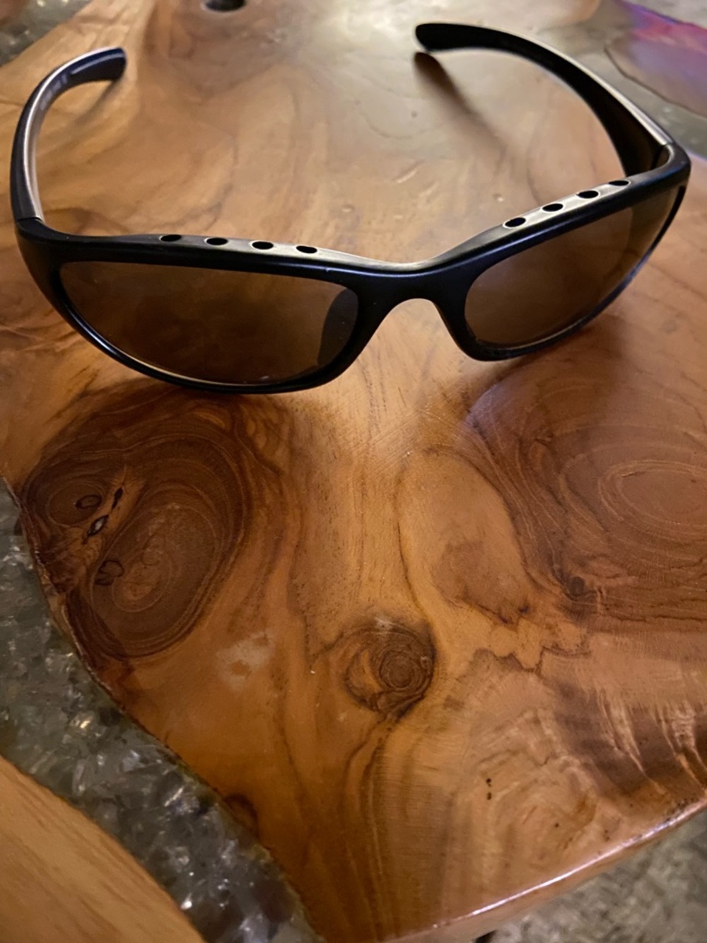 Sporty Black Wrap Sunglasses with Black Lenses
